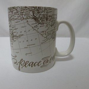 Primitives by Kathy Peace on Earth Mug Cup stoneware Map micro dish safe large